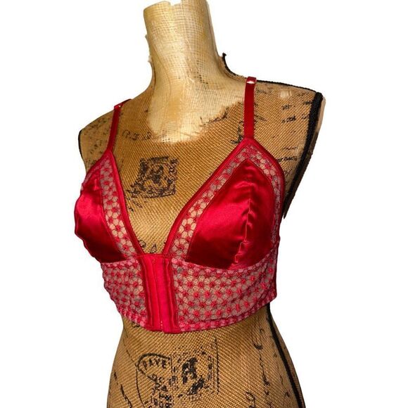 Victoria’s Secret Red Corset Bralette  Size Large - Picture 9 of 14
